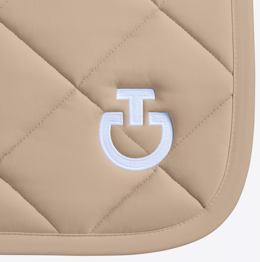 Cavalleria Toscana Diamond Quilted Jersey Dressuur VIOLET ICE met wit logo 