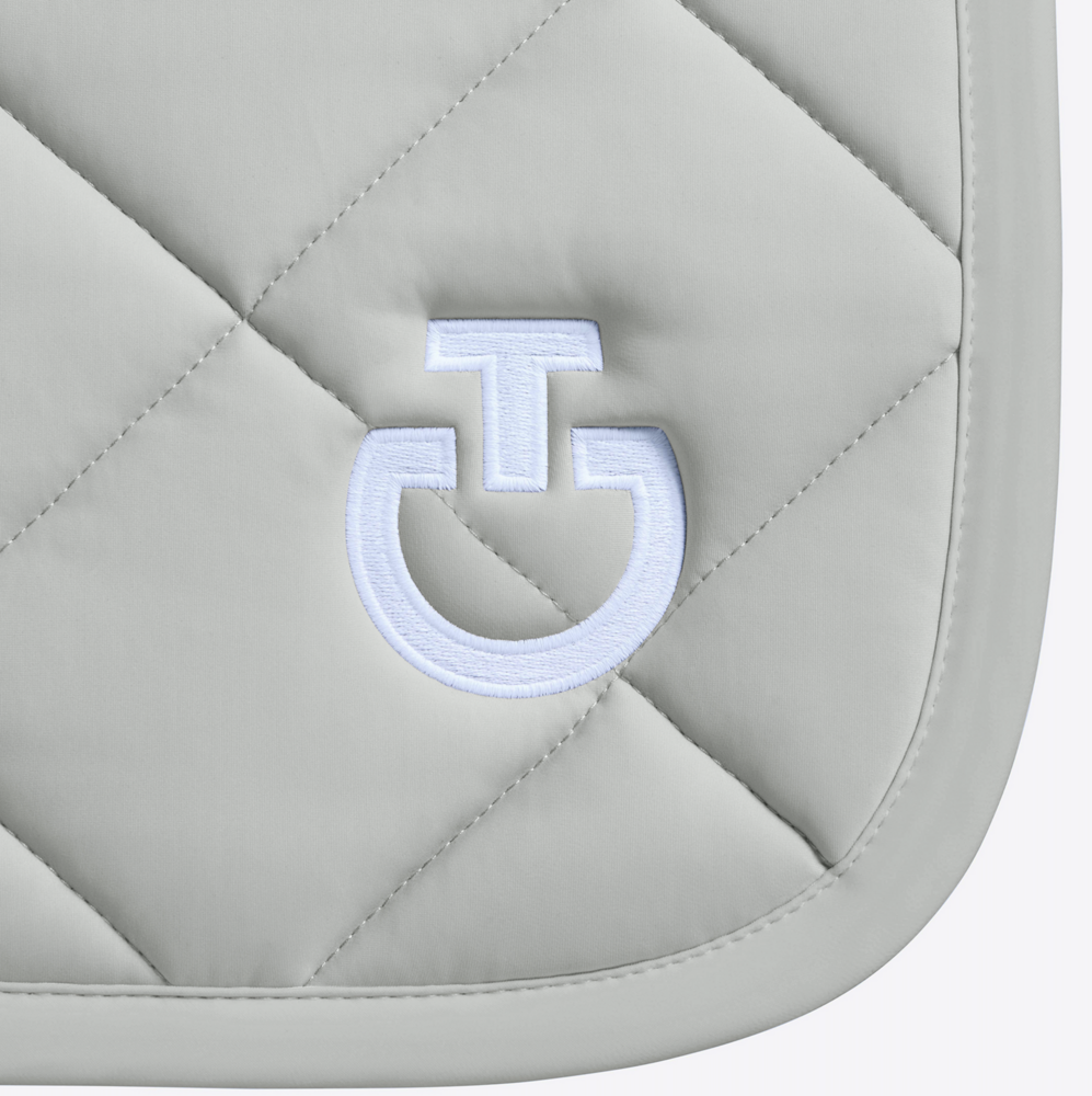 Cavalleria Toscana Diamond Quilted Jersey Dressuur BELGIAN BLOCK met wit logo 