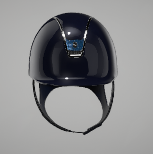 Samshield Cap 2.0 Shadow Glossy Blue met blazon Crystal fabric Blue P.20