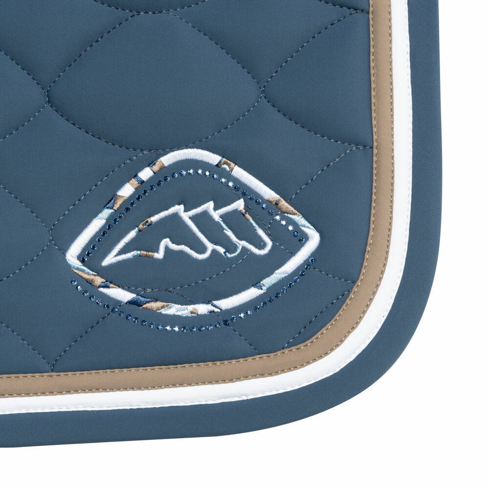 Equiline saddle pad Almond Dressage EQEROC Dark Denim Full
