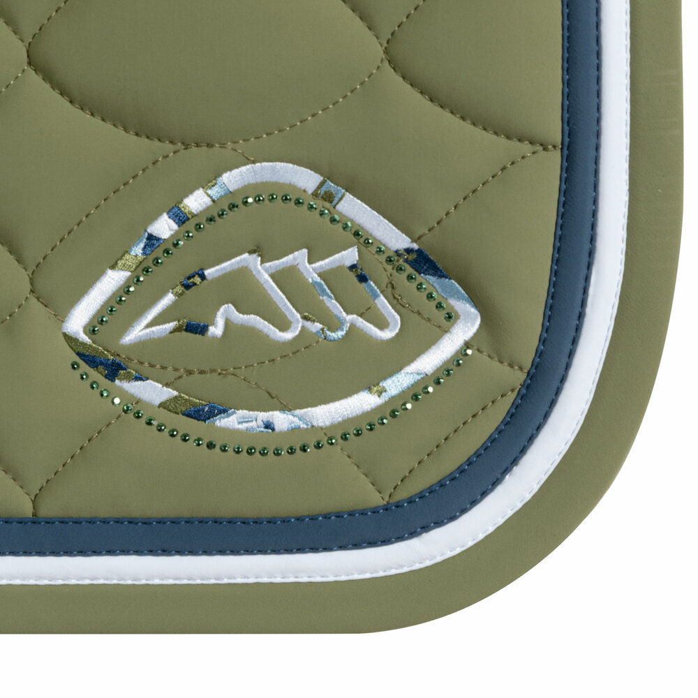 Equiline saddle pad Almond Dressage EQEROC Loden Green Full