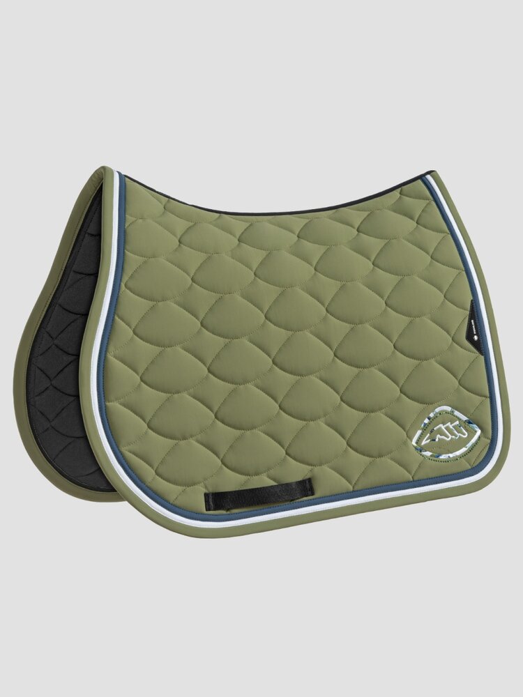 Equiline saddle pad Almond Dressage EQEROC Loden Green Full