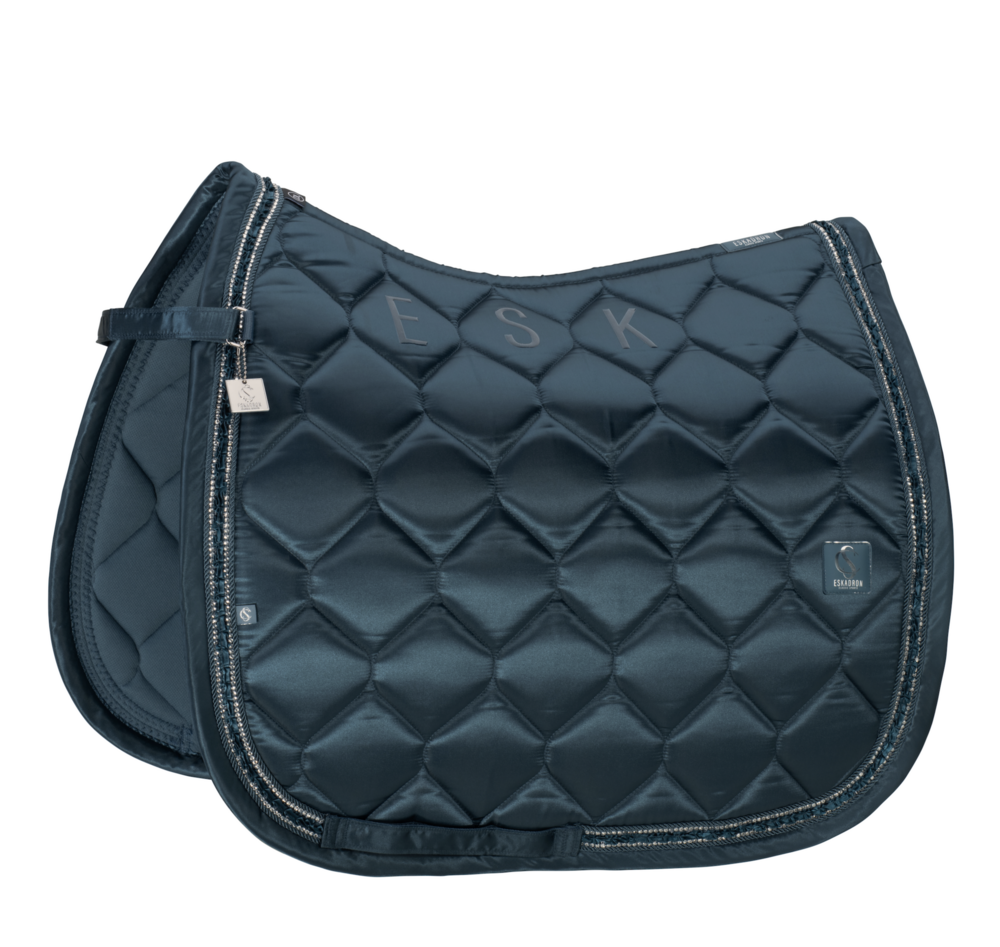 Eskadron zadeldek dressuur Satin Frills classic 26 full - Ocean-