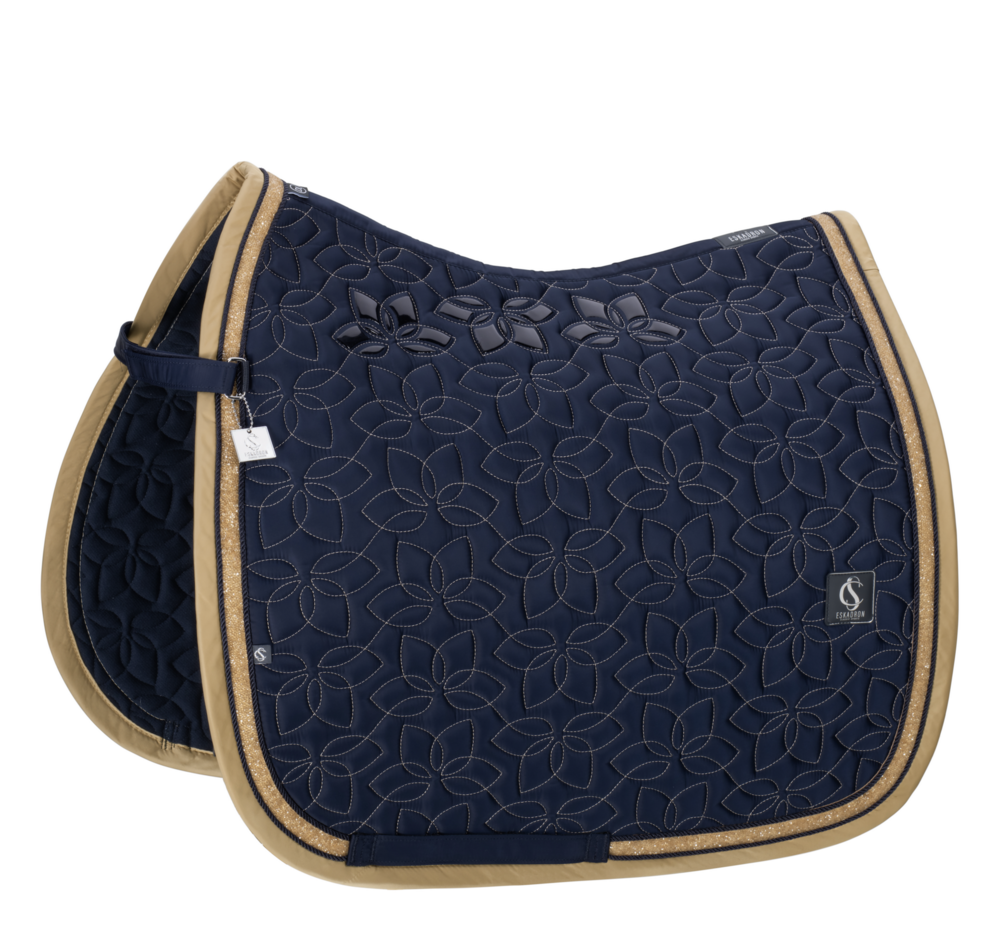 Eskadron zadeldek dressuur glossy jewel contrast  classic 26 full - Navy -