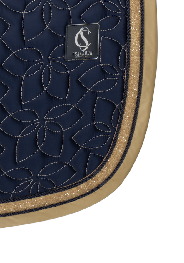 Eskadron zadeldek dressuur glossy jewel contrast  classic 26 full - Navy -