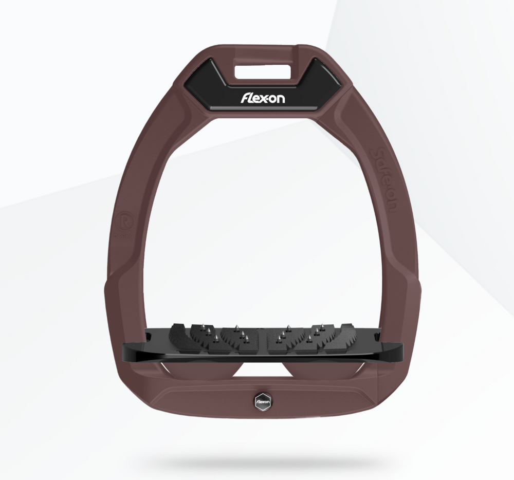 Flex-On Safe-On veiligheids beugel  chocolade - zwart - zwart Ultragrip