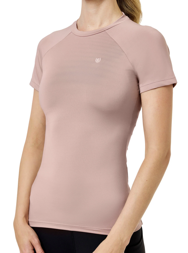 Equestrian Stockholm Dynamic korte mouw top Midsummer Blush