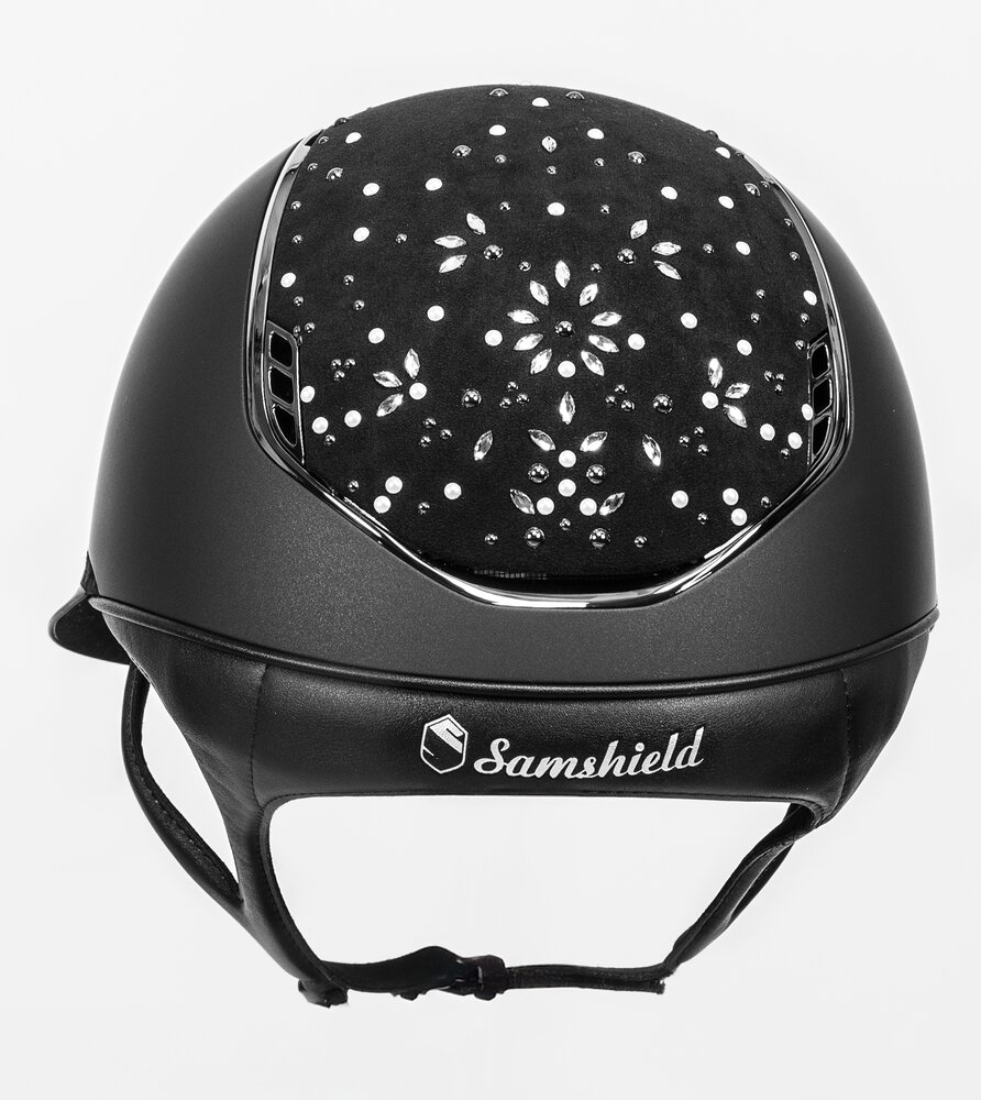 Samshield Miss Shield Cap 2.0 Shadow Matt zwart met Pearl Drops P.15