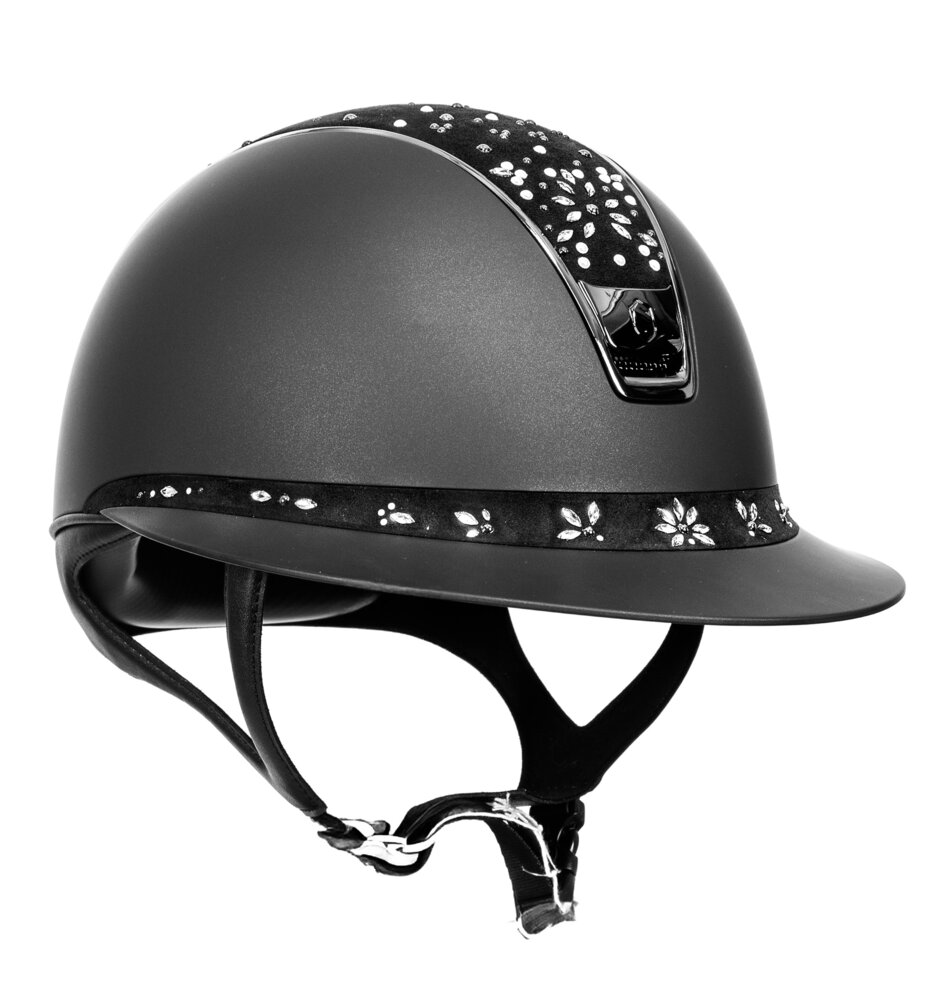 Samshield Miss Shield Cap 2.0 Shadow Matt zwart met Pearl Drops P.15