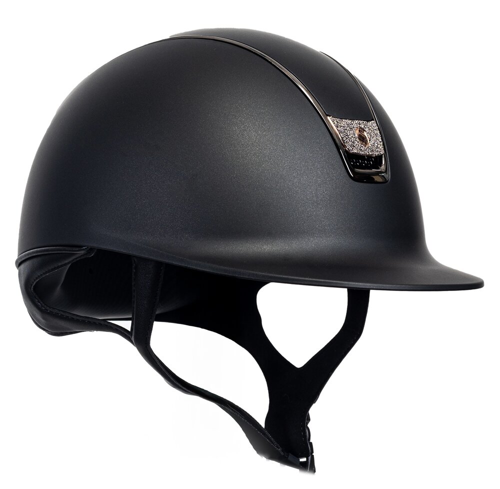 Samshield Cap 2.0 Shadow Matt Black met blazon Crystal fabric Pink Gold P.19