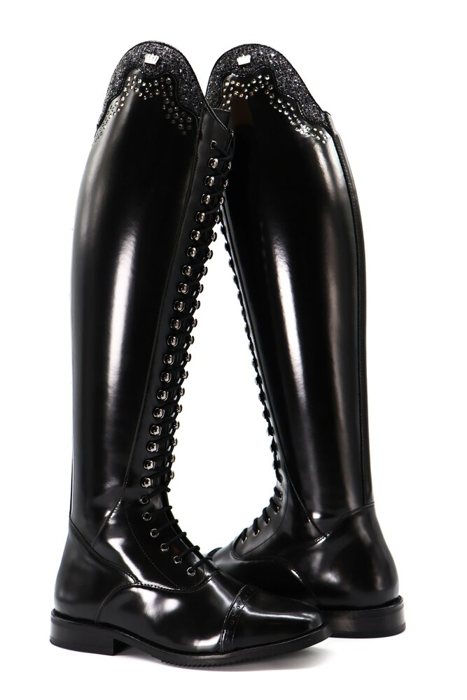 Kingsley rijlaars Orlando 02, Uragano black met top Senn