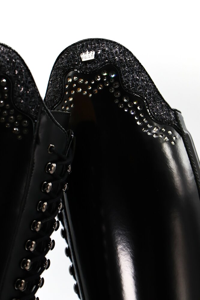 Kingsley rijlaars Orlando 02, Uragano black met top Senn