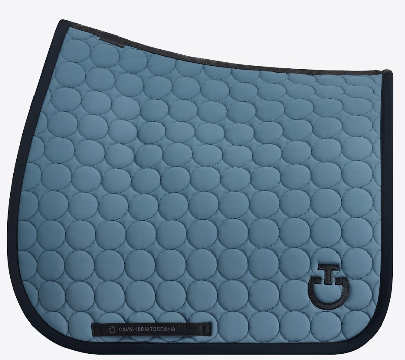 Cavalleria Toscana Dressuur Zadeldekje Circle Quilted Jersey – GREEN –  Maat Full