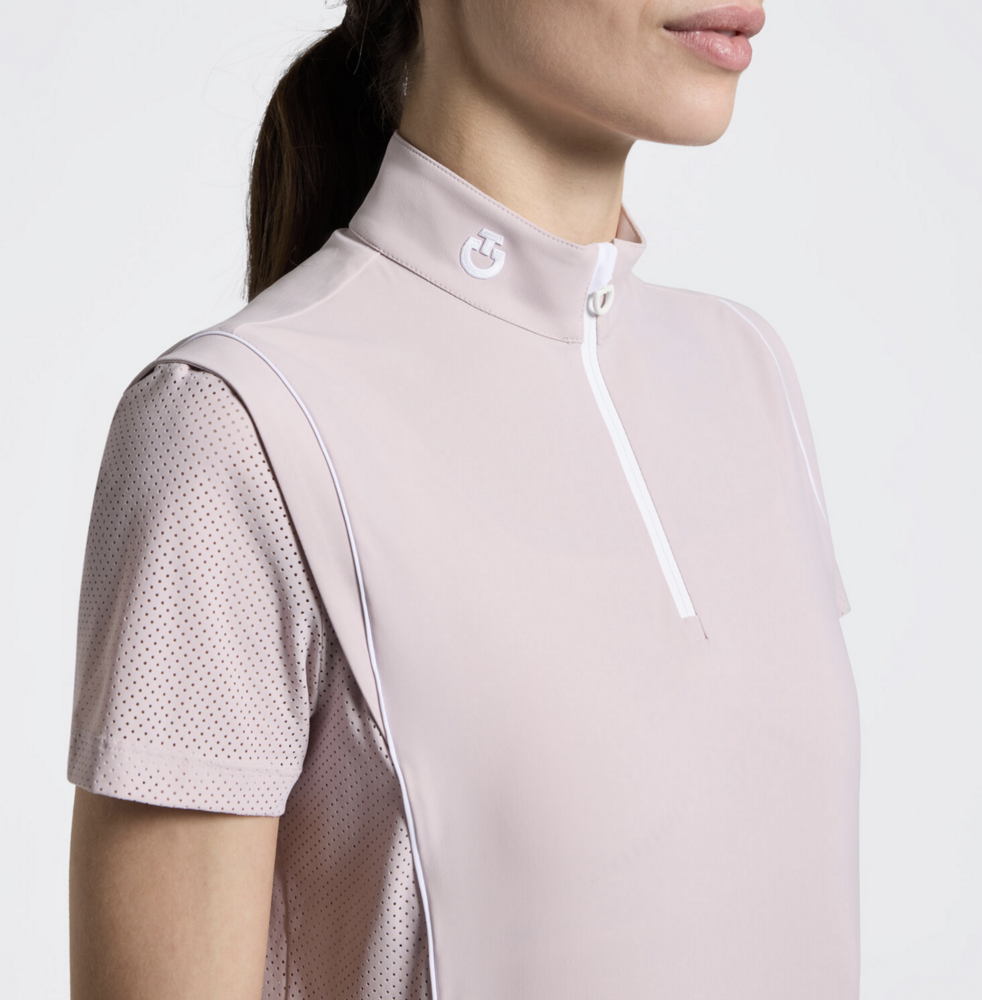 Cavalleria toscana SHORT SLEEVE TRAINING POLO IN JERSEY korte mouw violet ice 