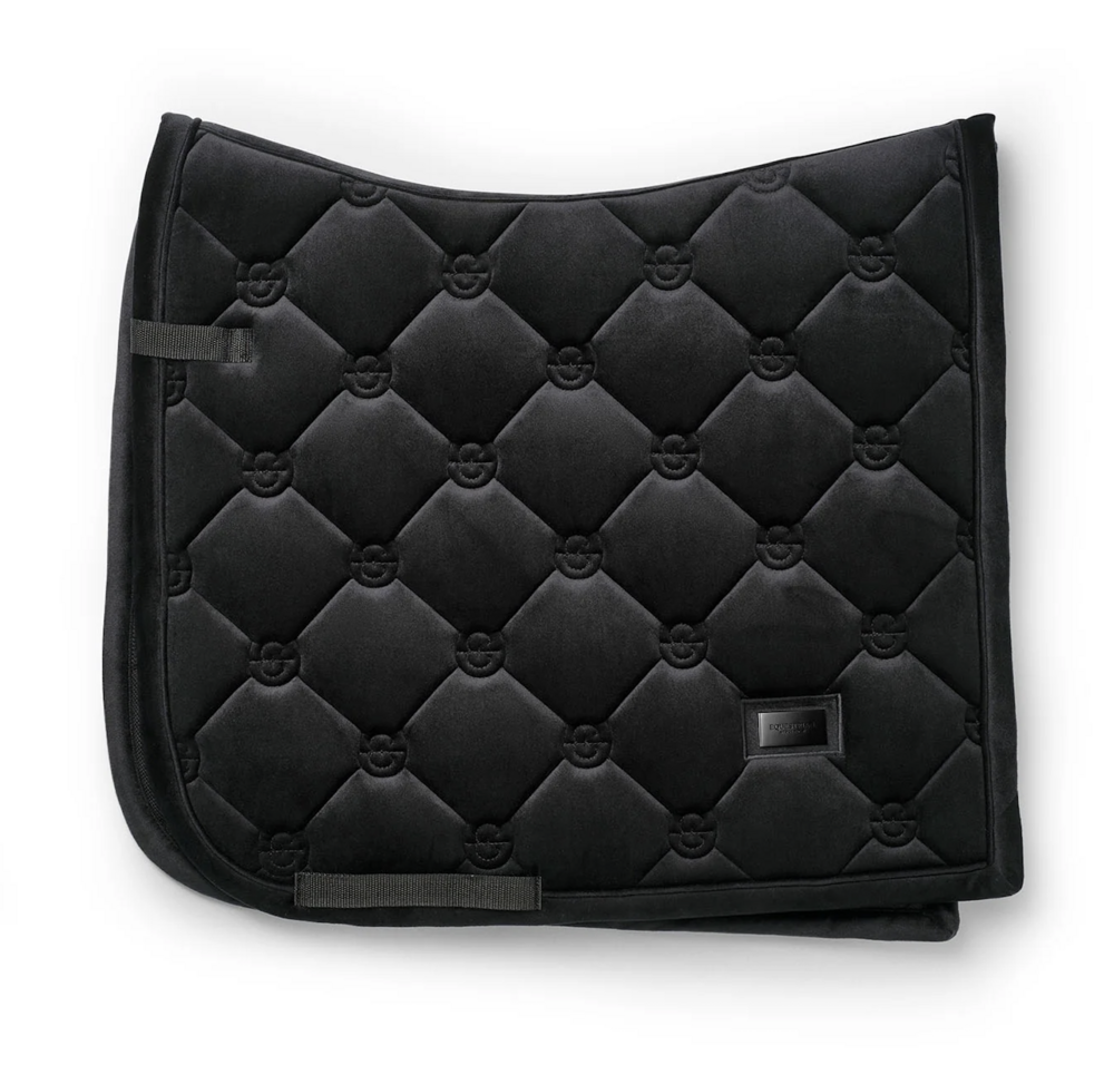 Equestrian Stockholm zadeldek dressuur Velvet Zwart