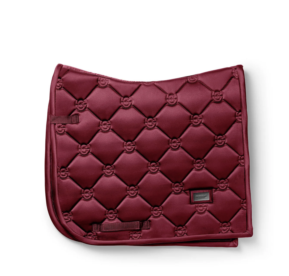 Equestrian Stockholm zadeldek dressuur Satin  Merlot