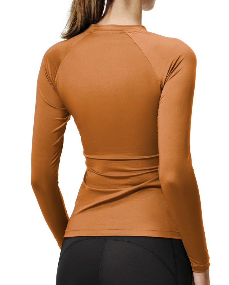 Equestrian Stockholm Dynamic top lange mouw chestnut 