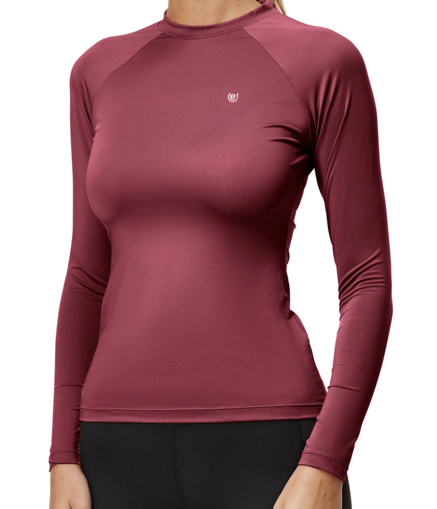 Equestrian Stockholm Dynamic top lange mouw Merlot