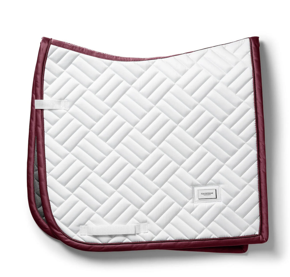 Equestrian Stockholm wedstrijd zadelpad Modern White Merlot 
