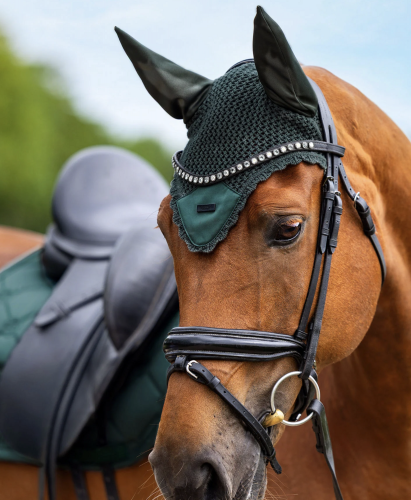  Equestrian Stockholm  oornetje - Satin - Sycamore Green