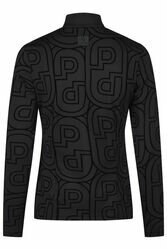 Pikeur 2284  zip - print -shirt zwart