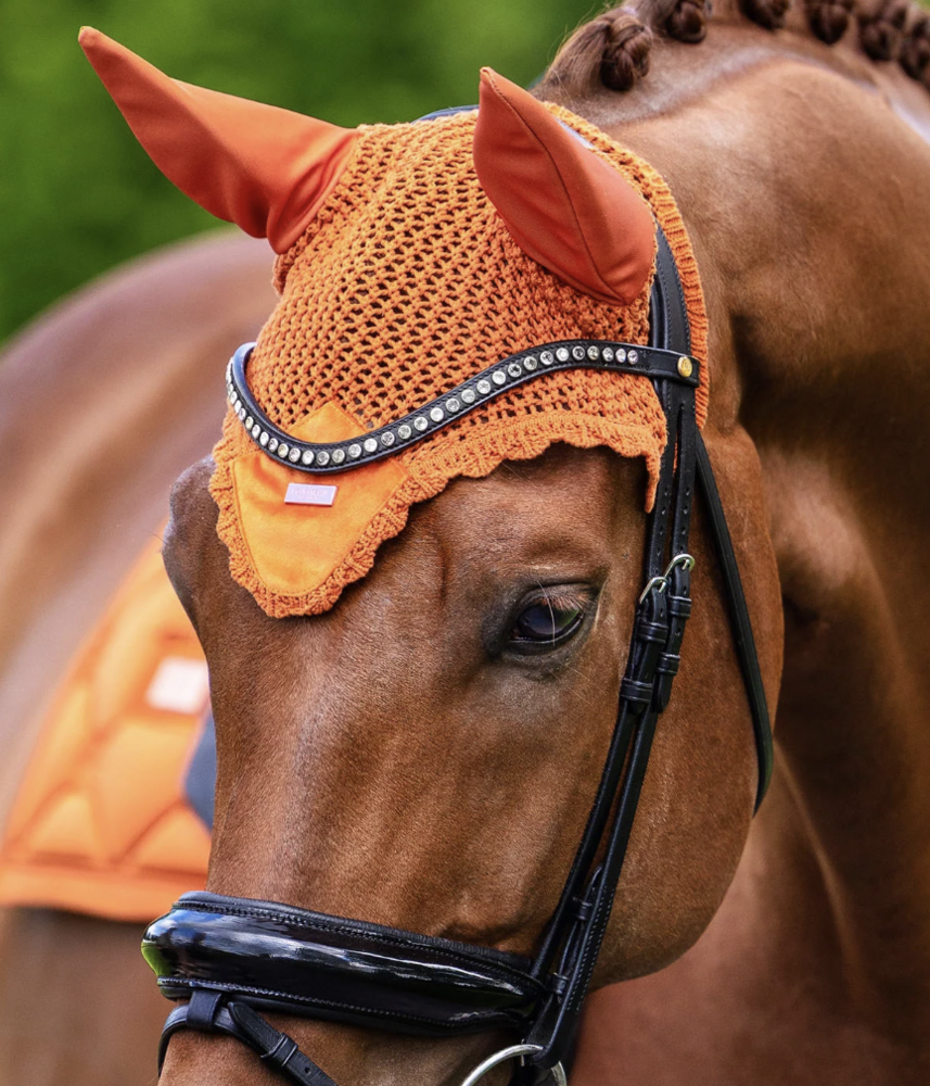  Equestrian Stockholm  oornetje - Velvet - chestnut