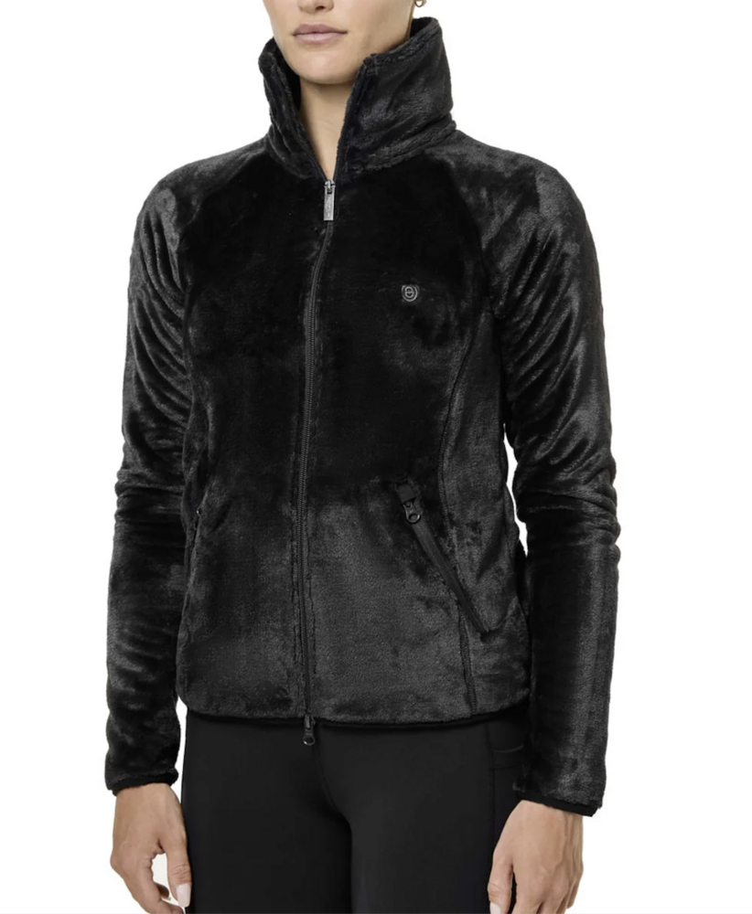Equestrian Stockholm Velvet Fleece vest zwart 