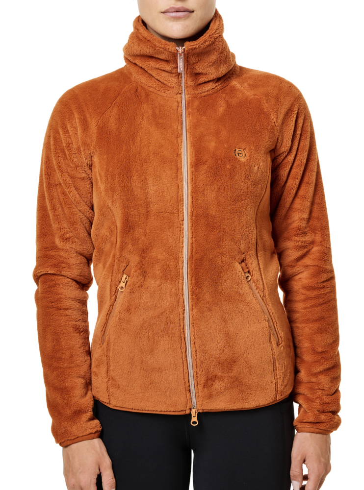 Equestrian Stockholm Velvet Fleece vest Chestnut
