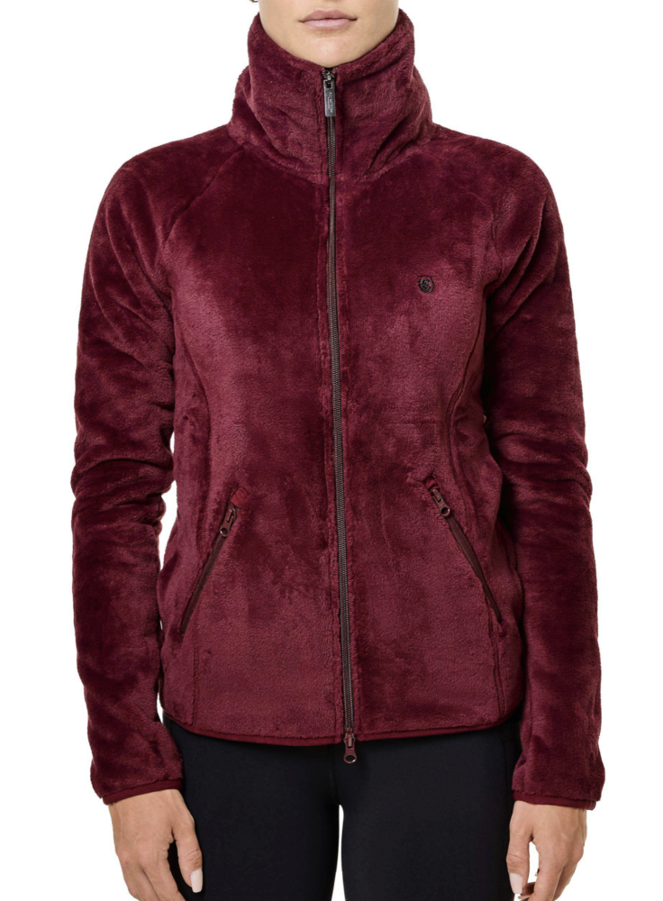 Equestrian Stockholm Velvet Fleece vest Merlot
