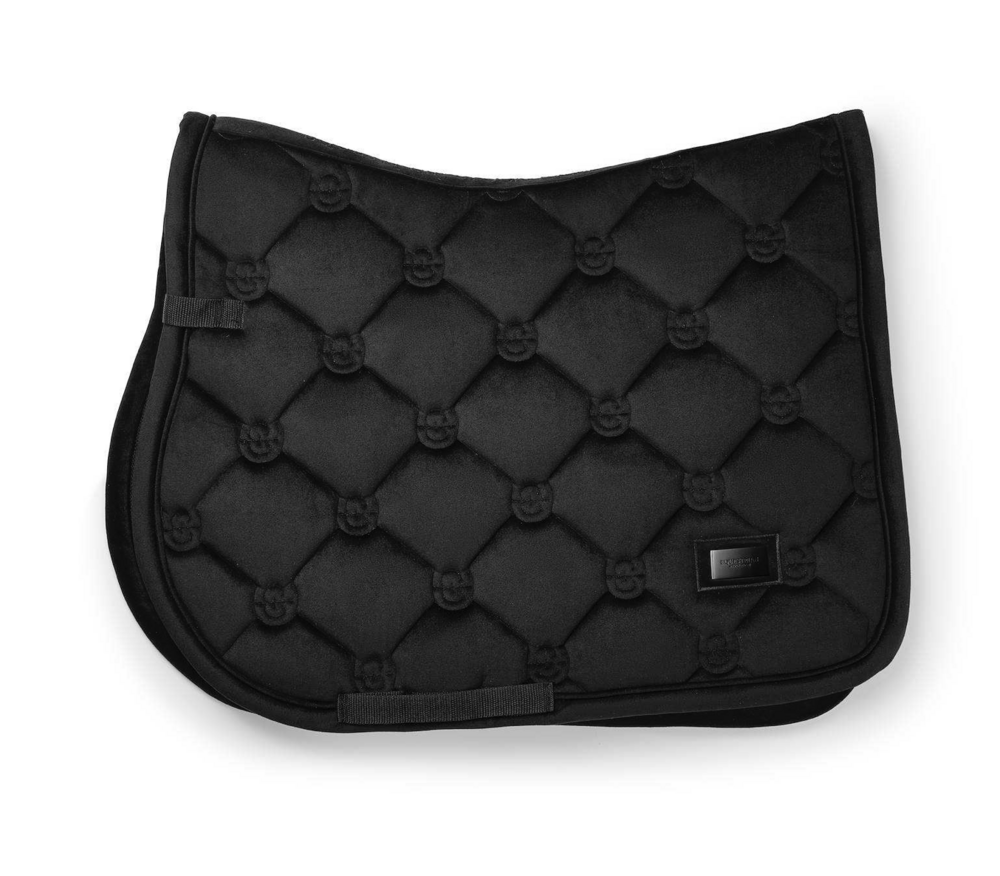 Equestrian Stockholm zadeldek Velvet zwart - jump -full