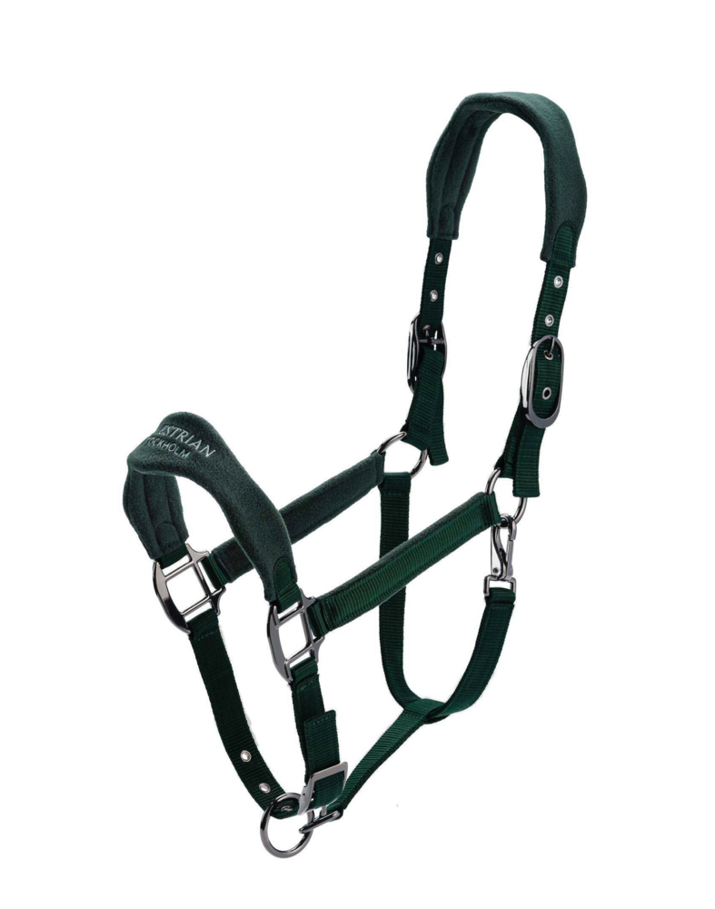  Equestrian Stockholm - Anatomic Fleece - halster Sycamore Green