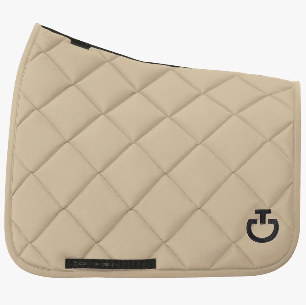 Cavalleria Toscana Diamond Quilted Jersey Dressuur ALUMINIUM met zwart logo 