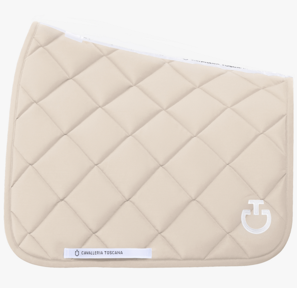 Cavalleria Toscana Diamond Quilted Jersey Dressuur Rainy day met wit logo 