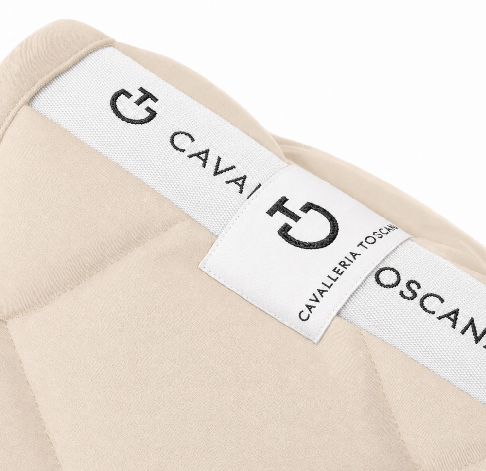 Cavalleria Toscana Diamond Quilted Jersey Dressuur Rainy day met wit logo 