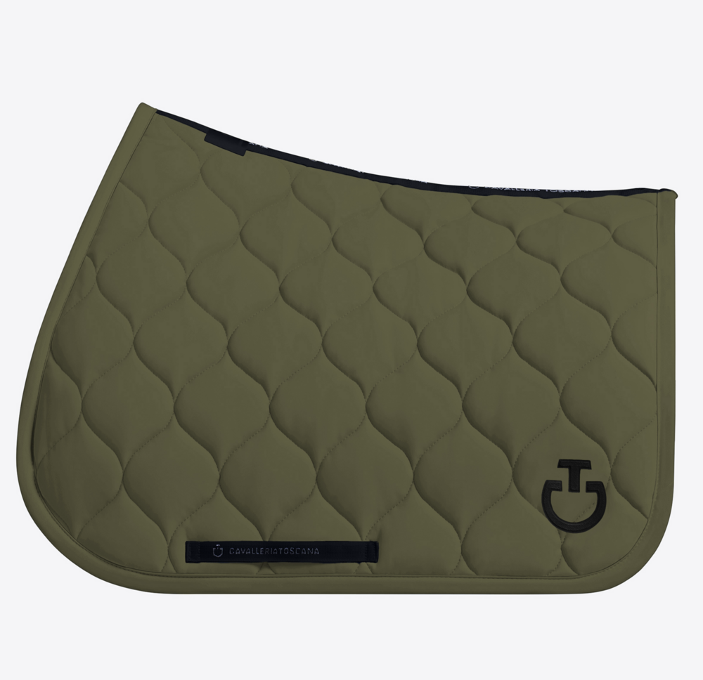 Cavalleria Toscana Diamond Quilted Jersey -JUMP-  WINTER MOSS met zwart logo 