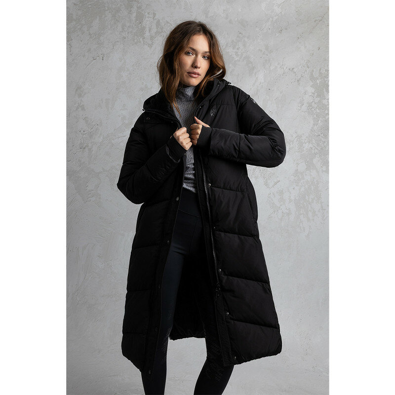 Anky  lange winterjas  zwart
