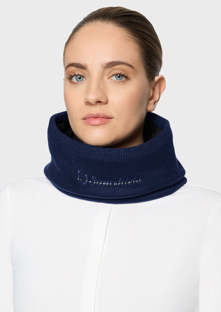Samshield nekwarmer sjaal Crystal  Navy