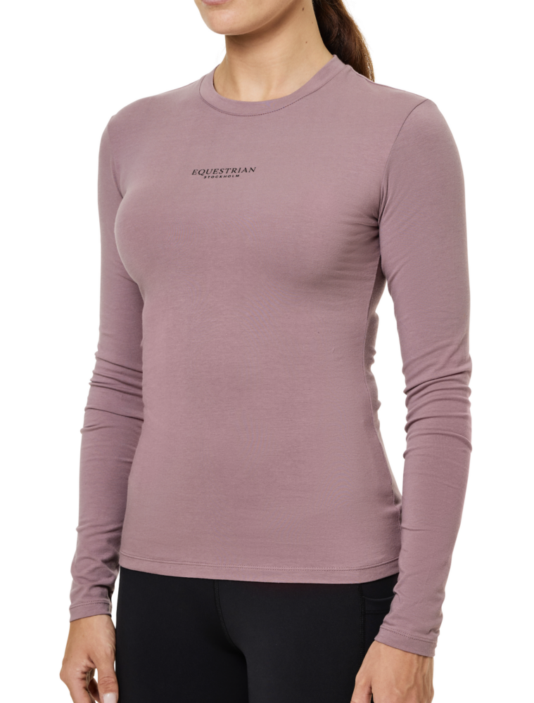 Equestrian Stockholm Soft Cotton Base Layer Blush 