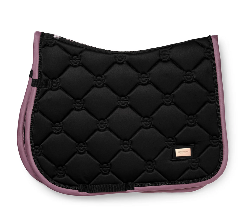 Equestrian Stockholm zadeldek Black Blush   - jump -PONY