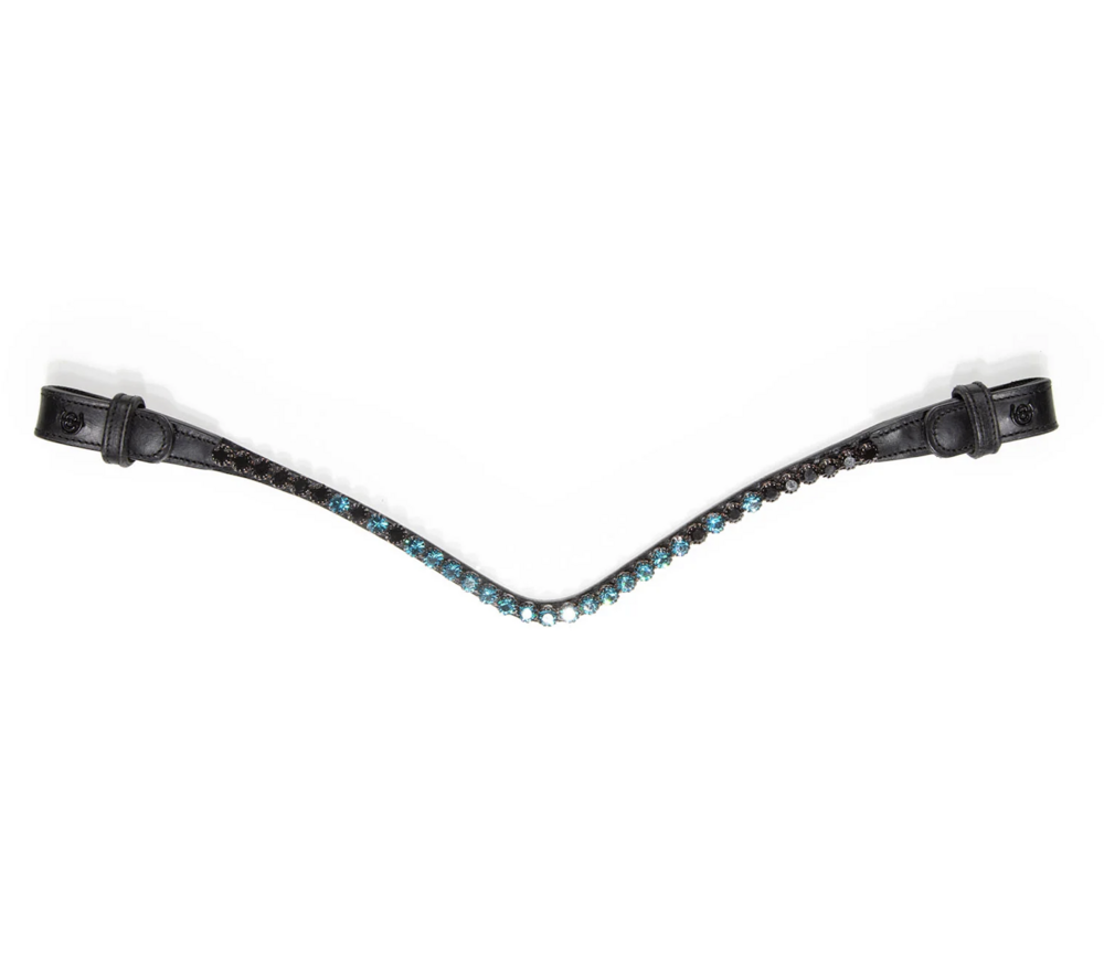 Equestrian Stockholm frontriem   8 mm  Blue Meadow