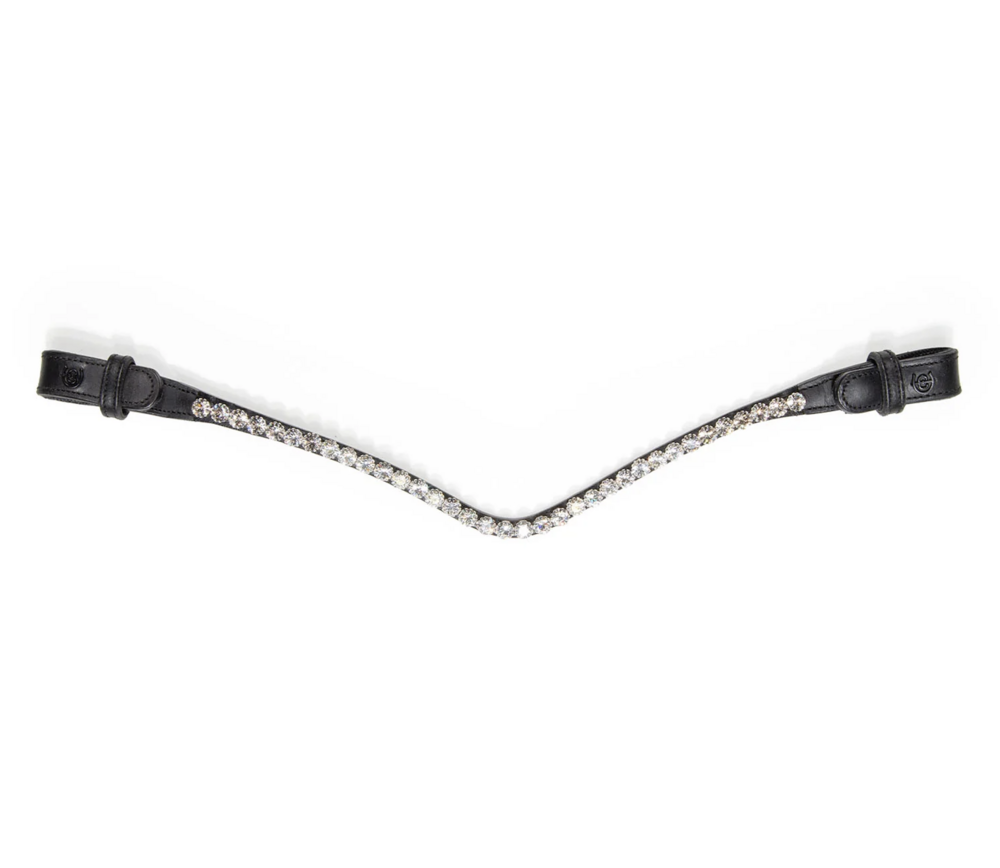 Equestrian Stockholm frontriem   8 mm  Crystal