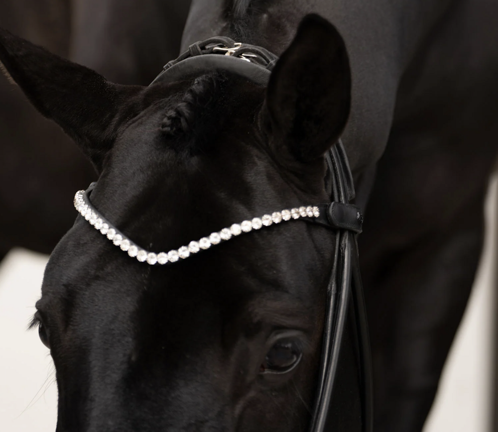 Equestrian Stockholm frontriem   8 mm  Crystal