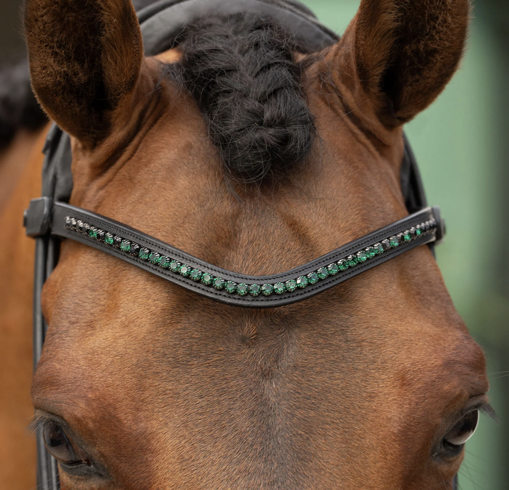 Equestrian Stockholm frontriem  6 mm faded Sycamore Green full
