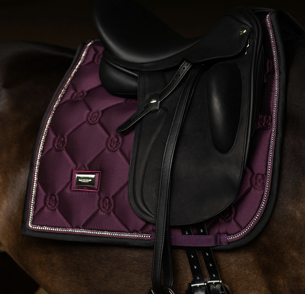 Equestrian Stockholm Crystal Shine Dressuur - Mauve Wine